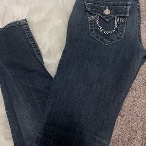 True Religion Dark Blue Boot Cut Jeans